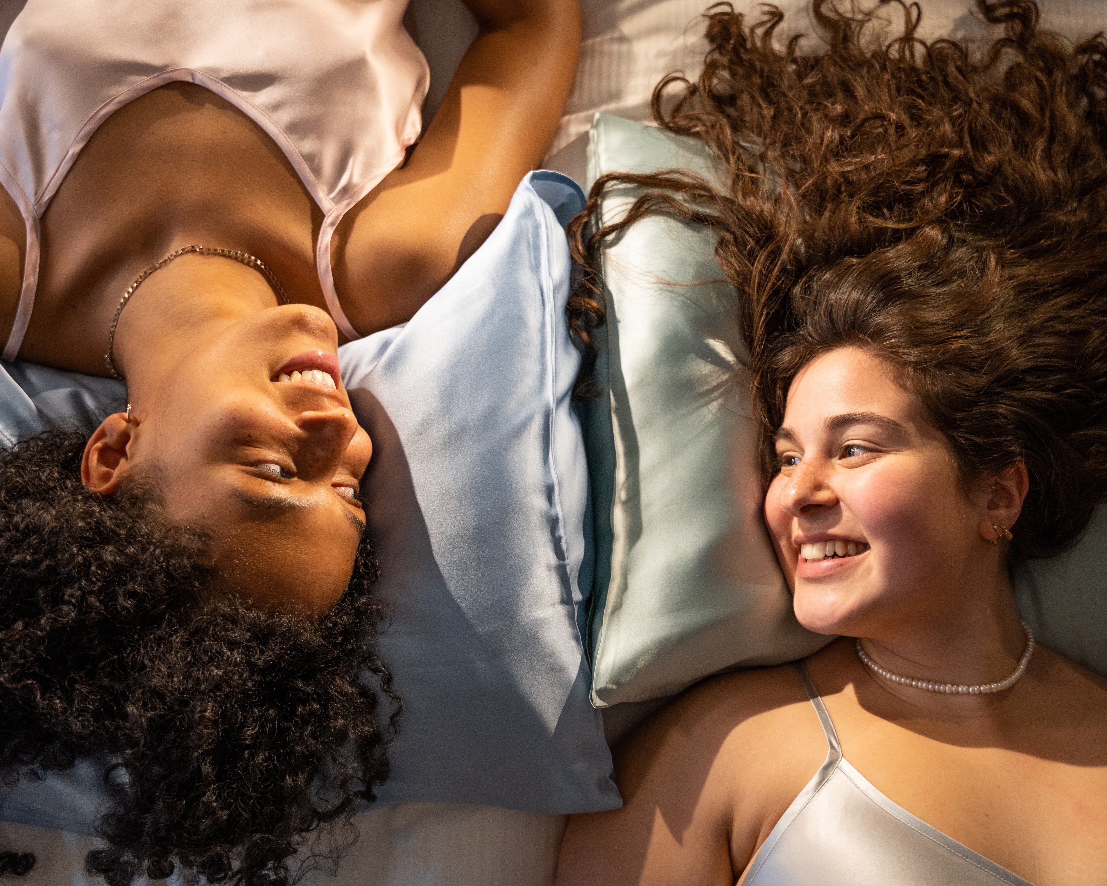 Seiden Kissenbezug - Türkis