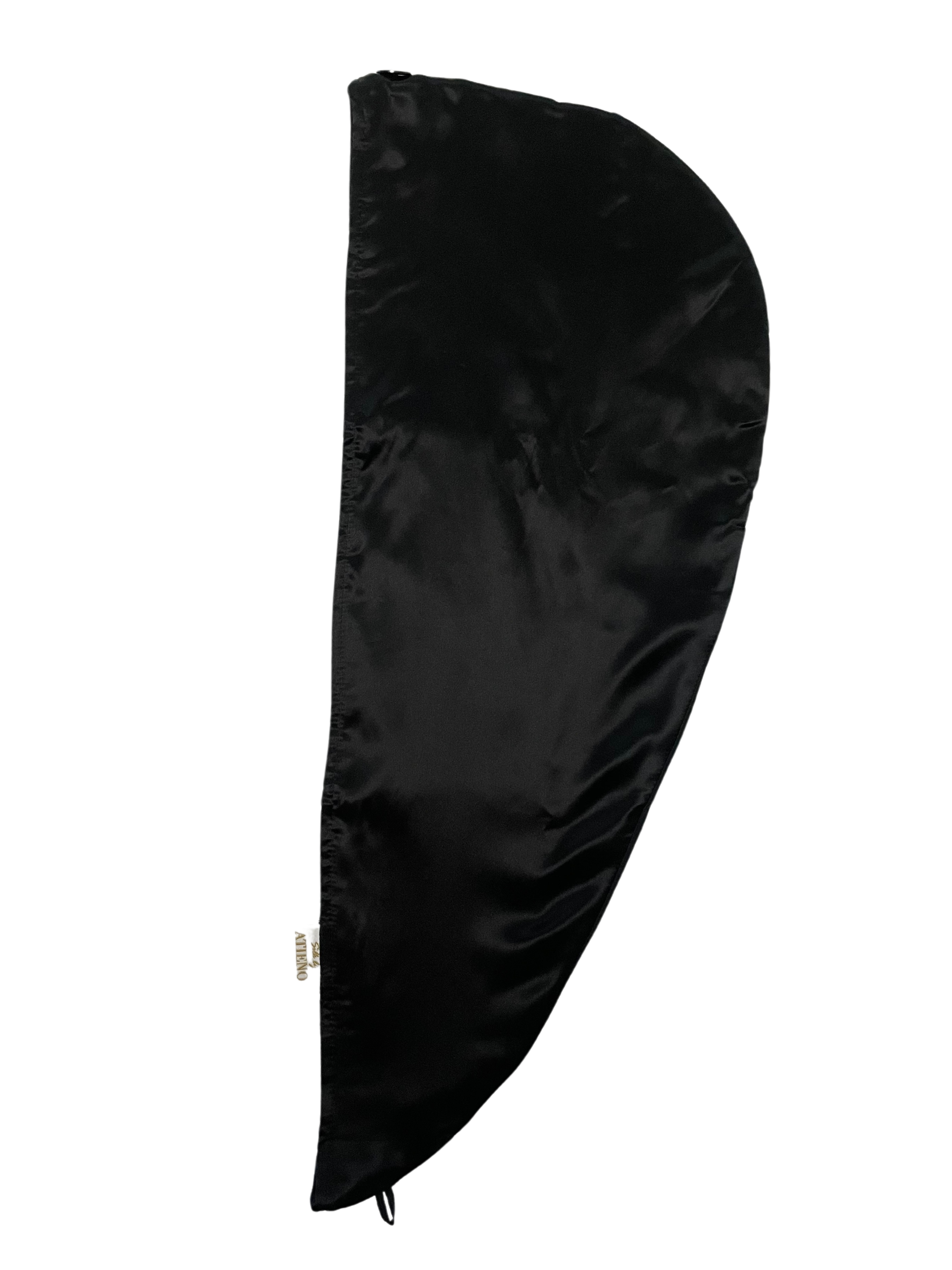 Seiden-Bambus Haarturban - Schwarz