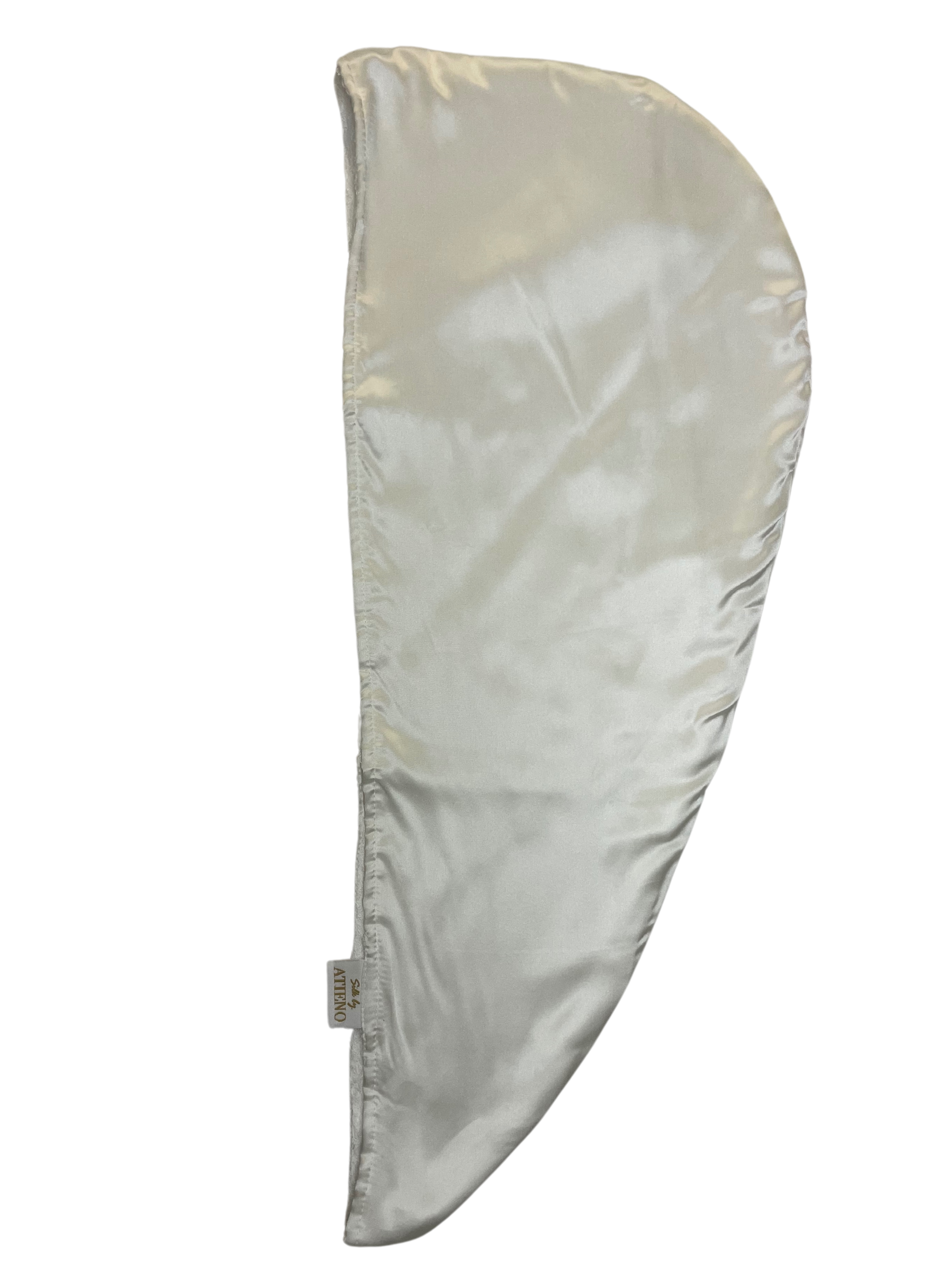 Seiden-Bambus Haarturban - Weiss