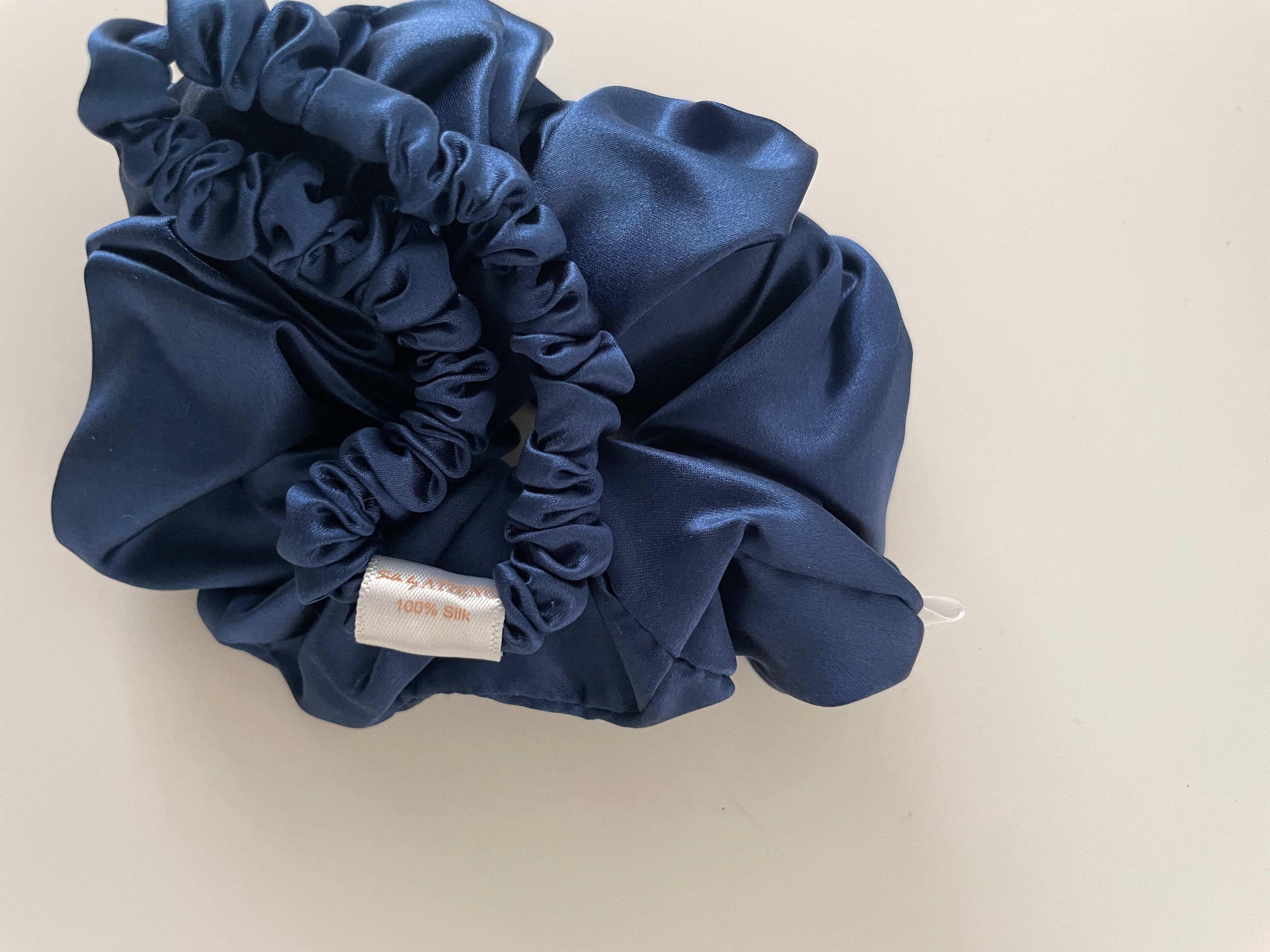 Silk Scrunchie - Königsblau