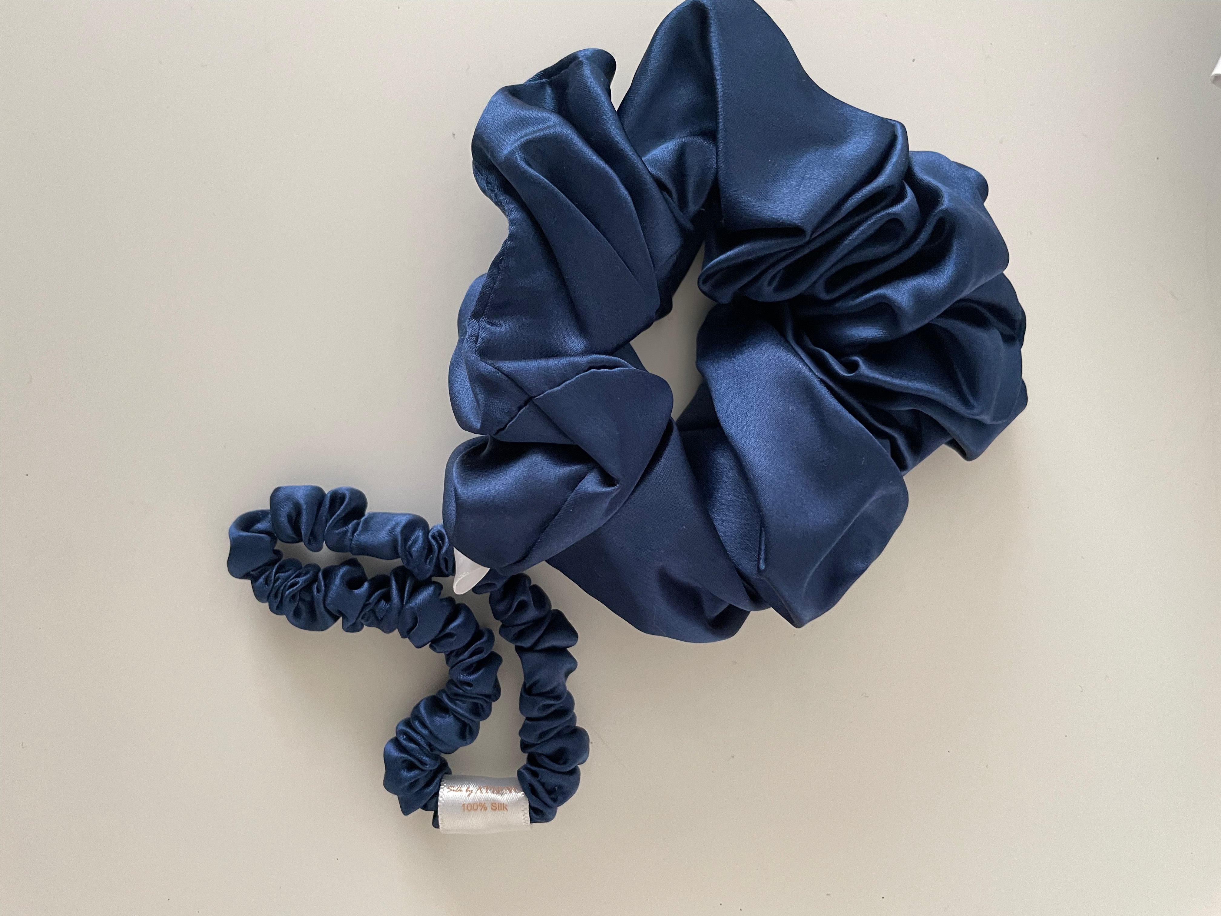 Silk Scrunchie - Königsblau