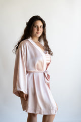 Silk Robe - Rose