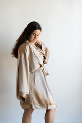 Silk Robe - Champagne